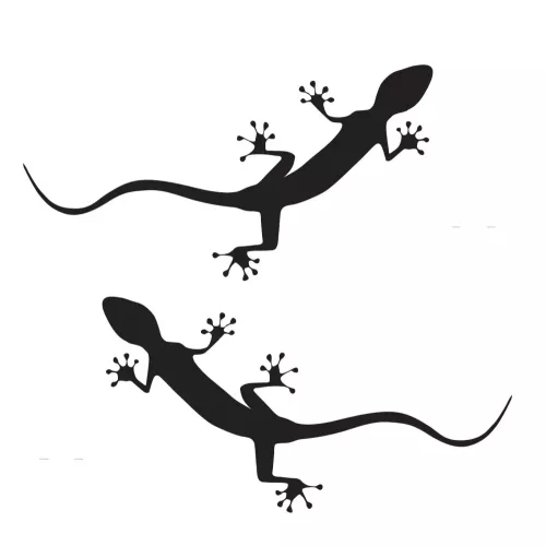 Quattro ödla märke dekal 2 st dekaler