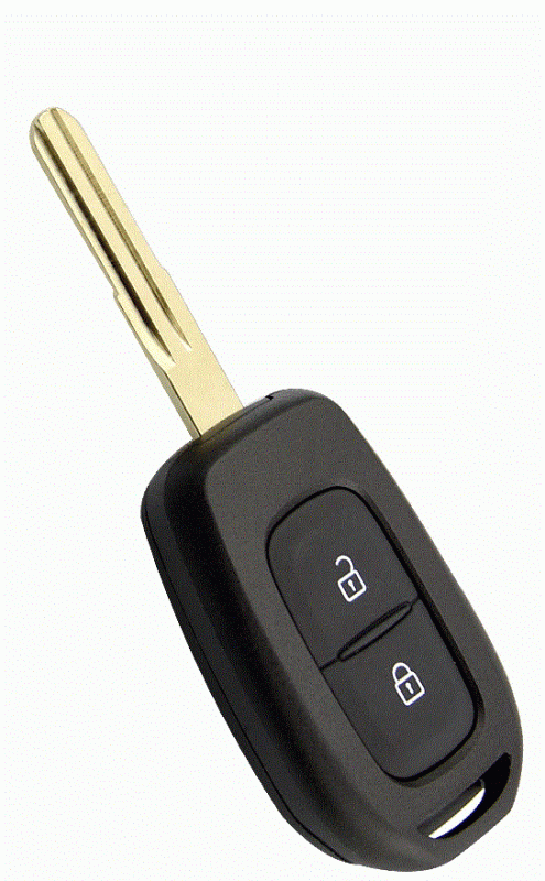 renault bilnyckel med 2 knappar