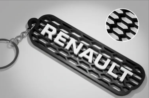 Renault logo nyckelring 3d nyckelhänge