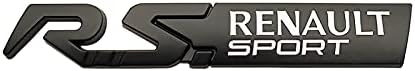 RS Renault Sport emblem i svart till bilen