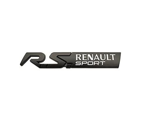 RS Renault Sport emblem i svart till bilen