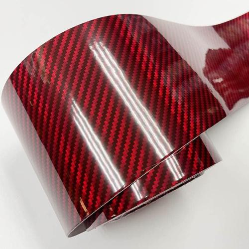 röd carbon kolfiber folie