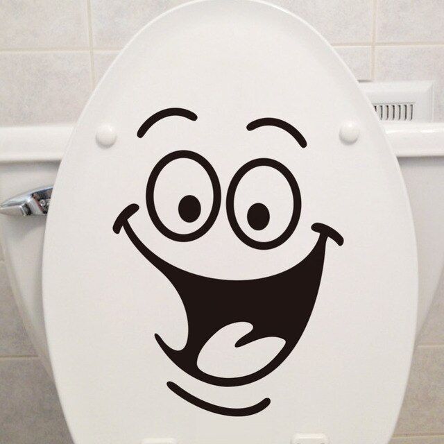 rolig dekal stickers till toaletten wc