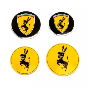 Coola hjulnav emblem fake Ferrari åsna
