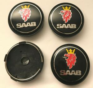 saab centrumkåpor i svart