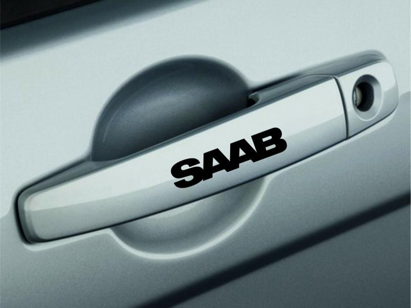 saab dekaler stickers till dörrhandtag