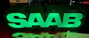 Saab lampa nattlampa perfekt till garage