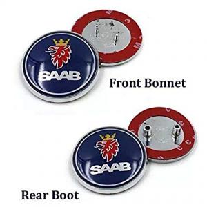 SAAB logo emblem till motorhuv / bagagelucka, 68 mm