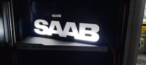 Saab lampa nattlampa perfekt till garage