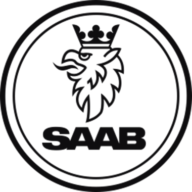 Saab logo stickers 2st dekal dekaler