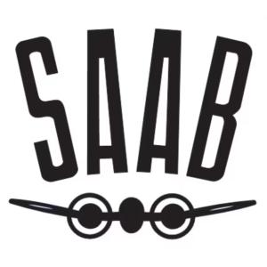 Saab luftlogo 2st dekaler stickers i olika färger