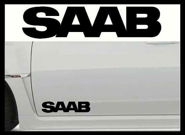 Saab dekaler stickers dekal 2st till dörren