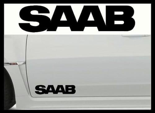 Saab dekaler stickers dekal 2st till dörren