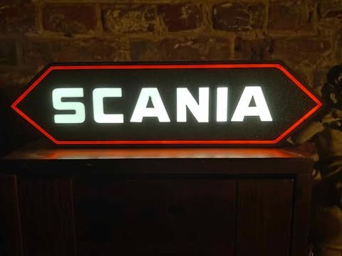 Scania LED belysning dekorationslampa