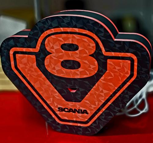 Scania V8 LED belysning dekorationslampa