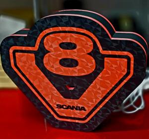 Scania V8 LED belysning dekorationslampa