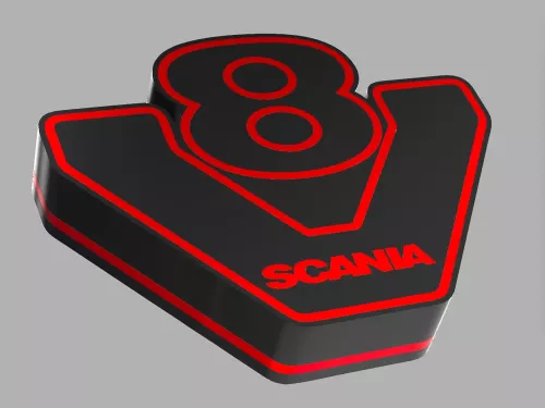 Scania V8 LED belysning dekorationslampa