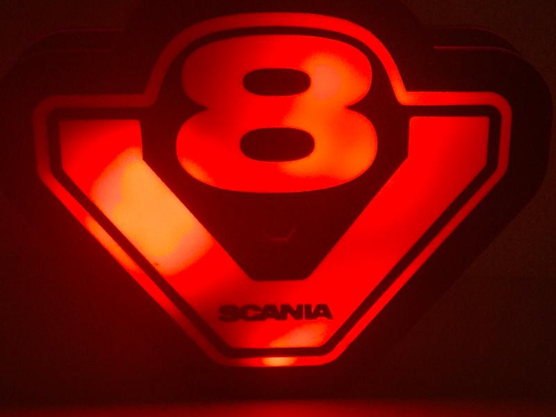 Scania V8 LED belysning dekorationslampa