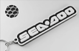 Seadoo Logotyp Nyckelring – 3D-designad