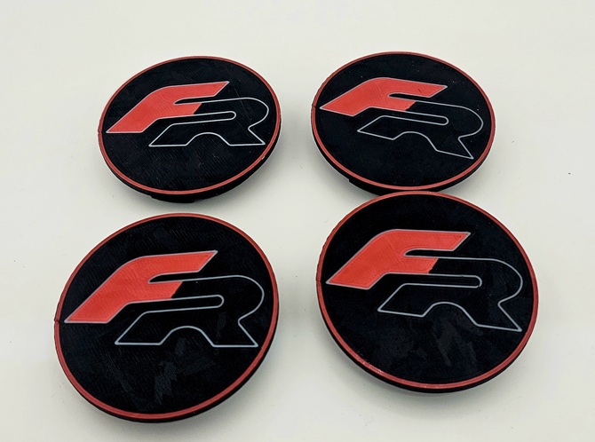 Seat FR centrumkåpor 65/ 53 mm Valfri färg