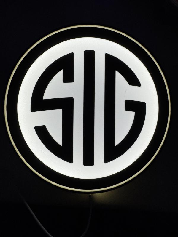 Sig Sauer LED dekoration belysning nattlampa