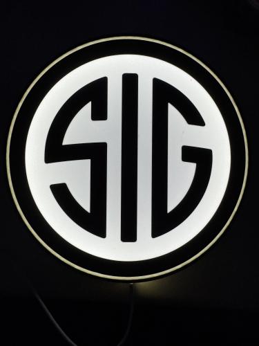 Sig Sauer LED dekoration belysning nattlampa