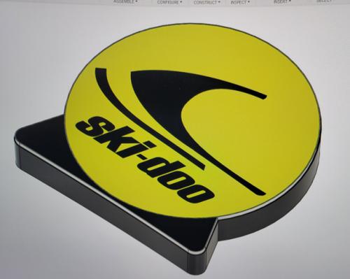 Ski-doo dekorationslampa nattlampa