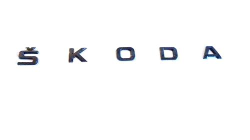 skoda baklucka emblem blank svart