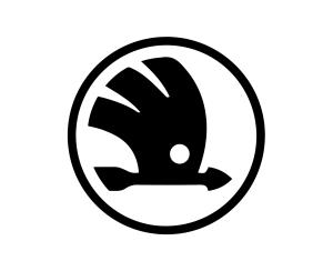 Skoda logo stickers 2st dekal dekaler