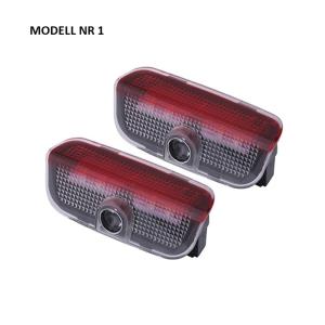 skoda logo dörrbelysning med skoda logo