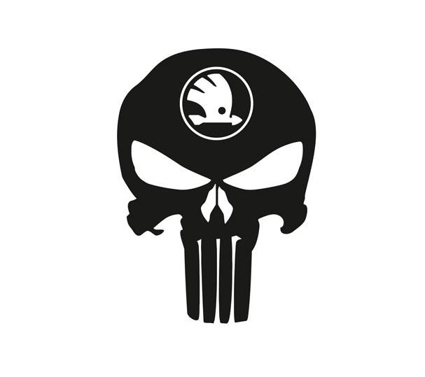 Skoda punisher dekal dekaler 2st