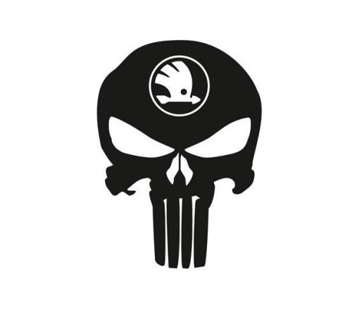 Skoda punisher dekal dekaler 2st