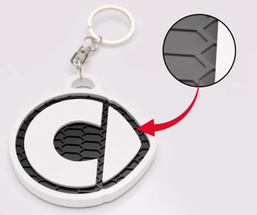 Smart logo nyckelring 3d nyckelhänge