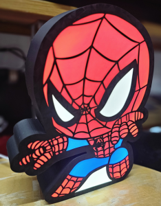 Spiderman nattlampa nattbelysning