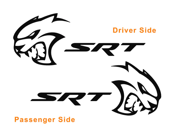 SRT Charger dekaler 2st klistermärke