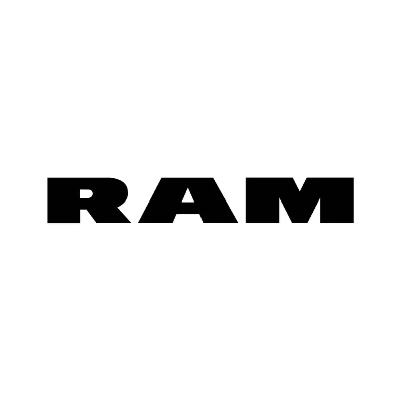 RAM Logo Dekaler / Stickers – Slitstark vinyl (2-pack)