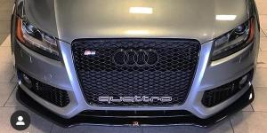 stor quattro grill emblem till audi