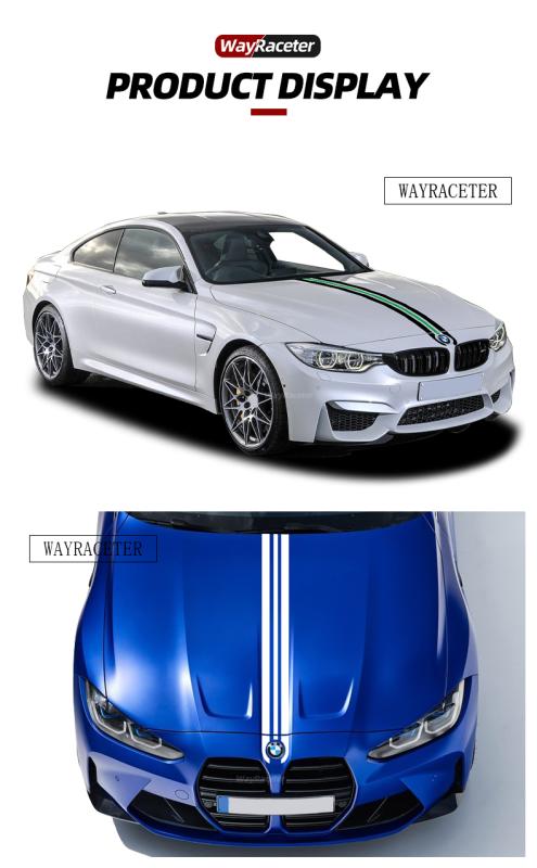 BMW motorhuv dekal stickers för alla BMW