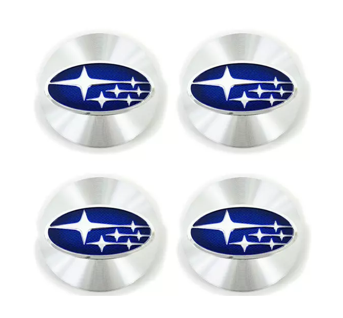Subaru hjulnav emblem silver 56 60 65 mm