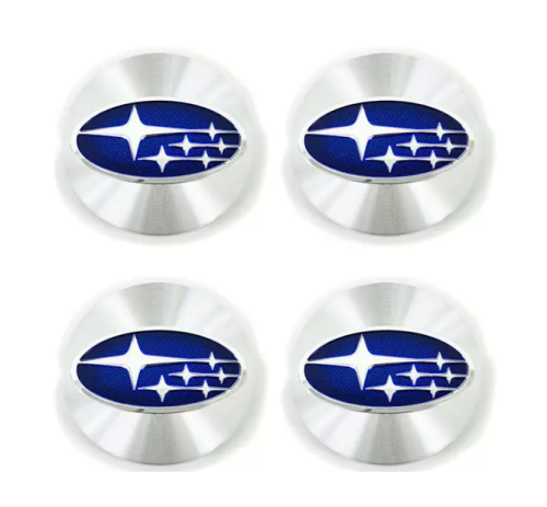 Subaru hjulnav emblem silver 56 60 65 mm