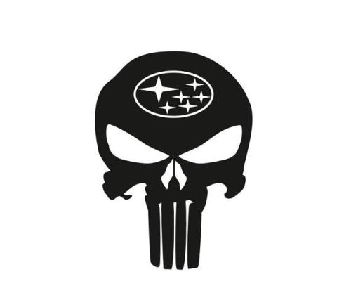 Subaru punisher dekal dekaler 2st