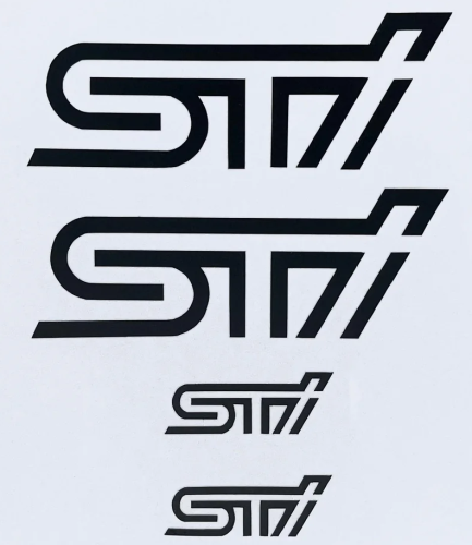 Subaru STI stickers dekal dekaler till bromsok