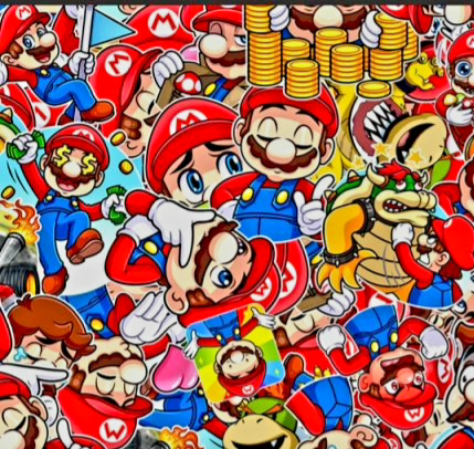 Hydro dipping film Super Mario design