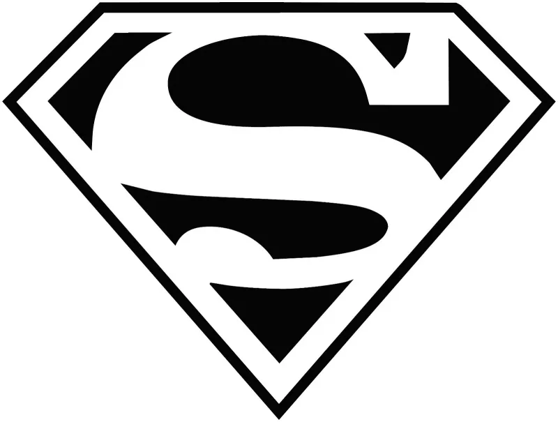 Superman klistermärke dekaler stickers 2st