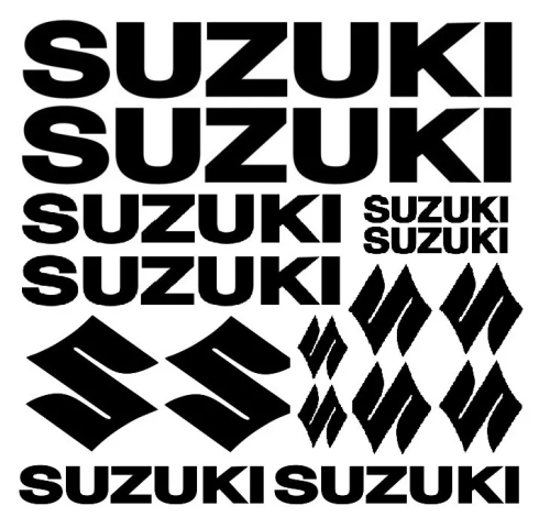 Suzuki dekaler stickers set många storlekar