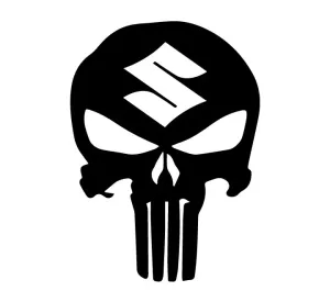 Suzuki Punisher döskalle klistermärken dekaler