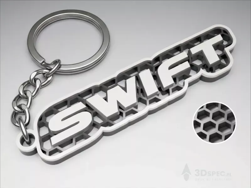Suzuki Swift nyckelring nyckelhänge 3d