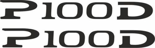 Tesla P100D dekal 2st dekaler stickers