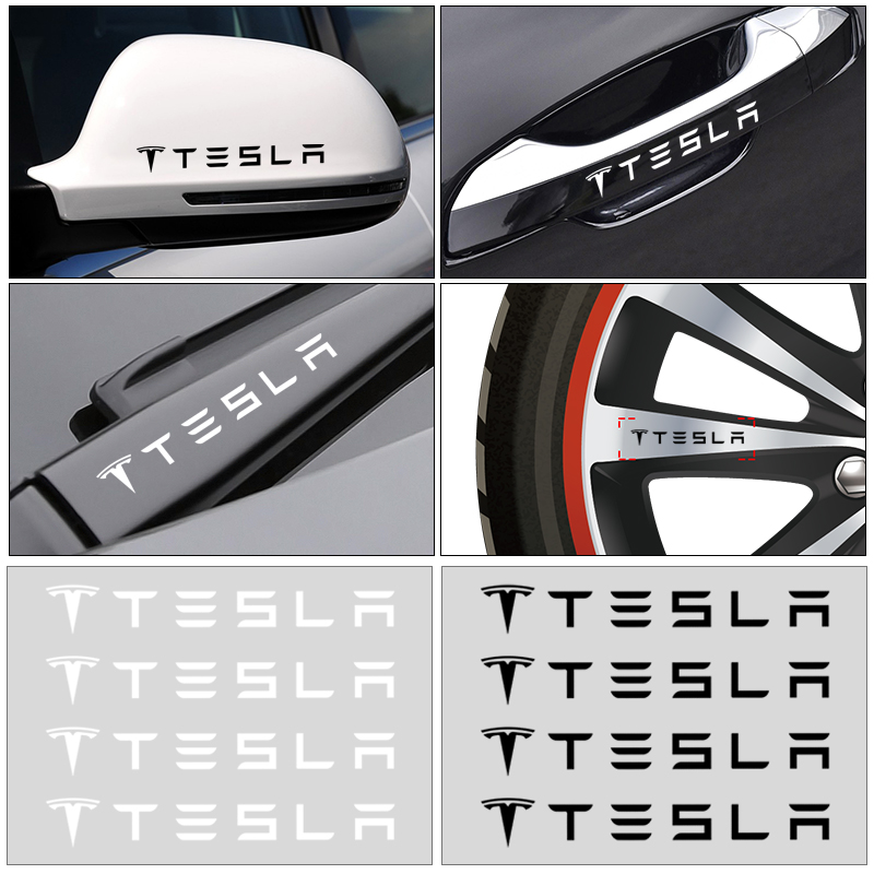 tesla dekaler stickers till bilen