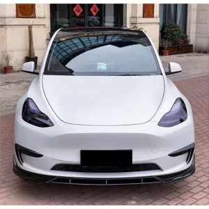Tesla model Y front läpp blank svart